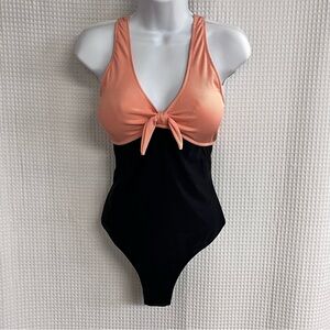 Beachsissi ladies Two-Tone Swimsuit with Bow Detail size XL